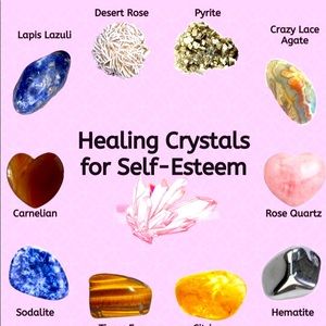 Healing crystals for self esteem 🌺🦄